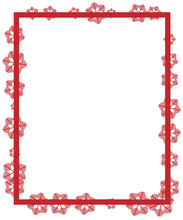 Vector Frame In Snowflakes For Christmas And New Year.