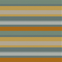 Wall Mural - vector seamless knitted stripes pattern