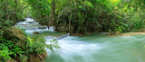 Fototapeta Łazienka - Huai Mae Khamin Waterfall level 1, Khuean Srinagarindra National Park, Kanchanaburi, Thailand, panorama