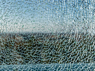 Wall Mural - abstract blurry picture with broken glass effect, suitable for background