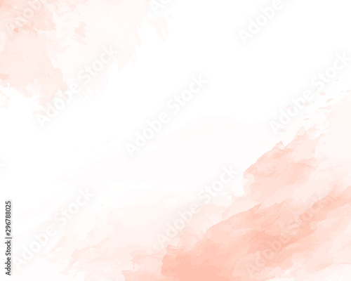 Pink soft watercolor abstract texture. Vector illustration.