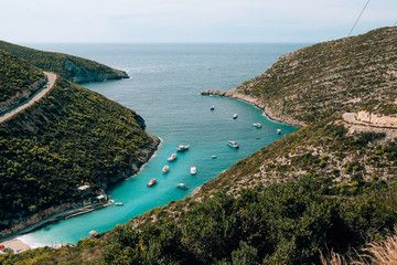 Wall Mural - Greece, Zakynthos,Panoramic view,Perfect sand beach and turquoise water