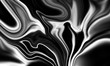 Black and white liquify fluid abstract marble texture	