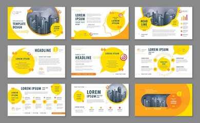 Wall Mural - Abstract Presentation Templates, Infographic elements Template design set