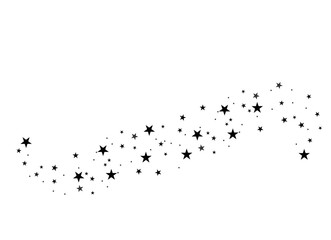 Wall Mural - black star comet