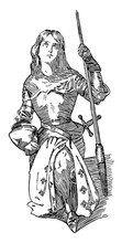 Joan Of Arc Vintage Illustration