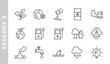 © LUTFIX - ecology 2 icon set. Outline Style. each made in 64x64 pixel