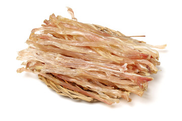 Poster - Pig's tendon on white background