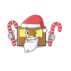 Sticker - Santa with candy toy bulletin board on the cartoon