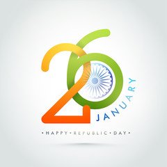 Sticker - Poster, Banner for Republic Day celebration.