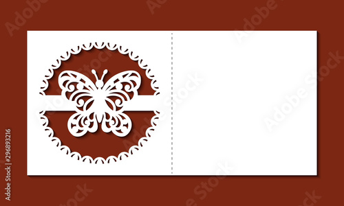 Download Laser Cut Template Of Wedding Invitation With Butterfly And Ornate Frame Mockup Square Greeting Card Border Ornament Lace Decor Panel With Openwork Vector Silhouette Die Cut For Valentine S Day Buy This Yellowimages Mockups