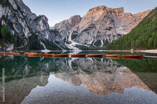 Beautiful Lago di Braies in...