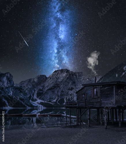 Milky way over Lago di Brai...