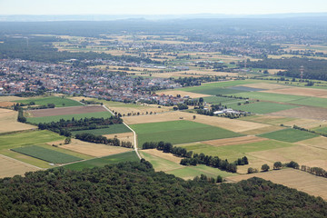 Canvas Print - Felder bei Egelsbach