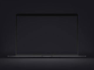 Fototapete - Modern premium ultrathin laptop vector mockup