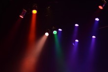 Led Lights Of Different Colors At A Club