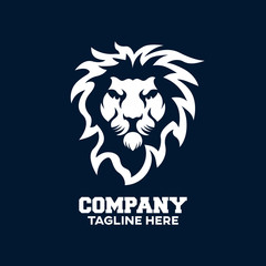 Wall Mural - Modern logo lion head. Vector illustration.