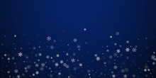 Sparse Snowfall Christmas Background. Subtle Flyin