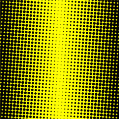 Poster - Gradient Dots Background. Grunge Pattern. Black and White Texture. Vintage Monochrome Overlay. Vector illustration