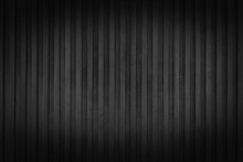 Old Black Wood Wall Texture And Background. Plank Black Wood Wall.