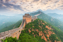 Great Wall Of China At The Jinshanling Section.