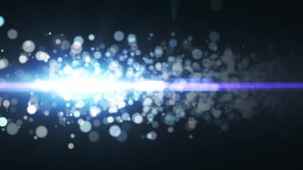 Wall Mural - flowing bokeh circles energy particles