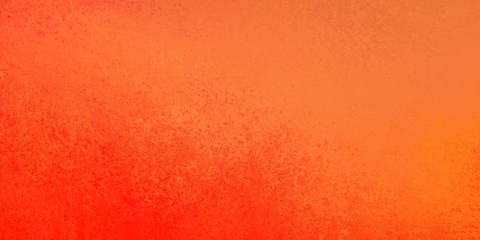 Wall Mural - Orange autumn or fall background template with dark red border and faint vintage grunge that is distressed and rustic