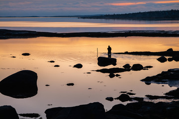 Wall Mural - sunset on beach