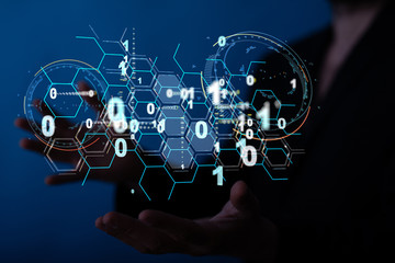 software, web development, programming concept. abstract programming