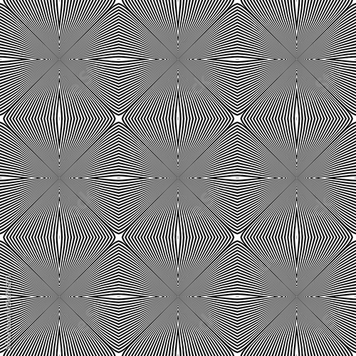 Seamless geometric op art pattern. Checked  texture.