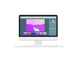 © liloocola - Computer with photo editor on the screen. Modern application for graphic editing. Process of retouching, corrections. Vector illustration