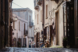 Fototapeta Uliczki - Street of the ancient city of Erice. Sicily, Italy