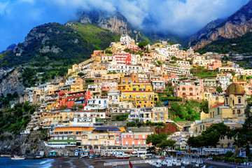 Wall Mural - Positano village, Amalfi coast, Italy