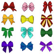 © Okliii - set of decorative bows isolated on white