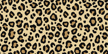 Leopard Seamless Pattern. Fashion Stylish Vector Texture.