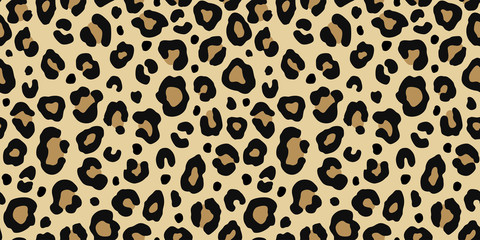 Poster - Leopard seamless pattern. Fashion stylish vector texture.