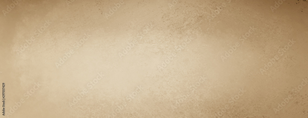 Light brown background paper with old vintage texture, antique grunge textured design, old distressed parchment  - obrazy, fototapety, plakaty 
