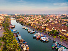 Aerial View Of Hoi An Ancient Town In Vietnam.