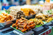 Traditional Vietnamese street food sold in Da Nang night market