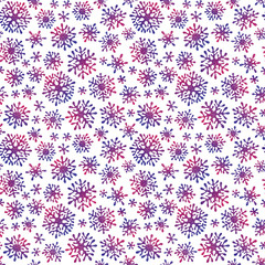 Canvas Print - Hand drawn  doodle seamless pattern.