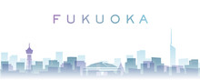 Fukuoka Transparent Layers Gradient Landmarks Skyline