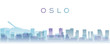 Oslo Transparent Layers Gradient Landmarks Skyline