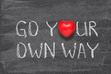 Poster - go own way heart