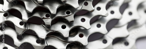 Fotomural Sprocket cassette bike on gray background
