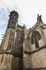 Canvas Print - Historic Basilica of Saint Nazaire in Carcassonne, France