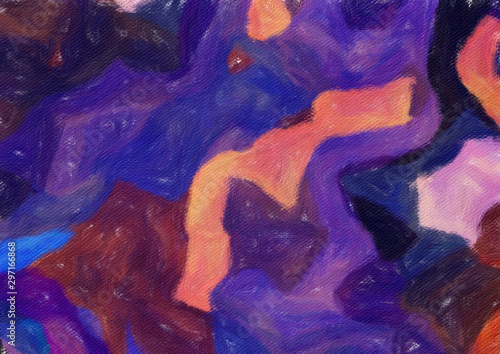 Colorful oil painting abstract art texture with brush strokes. Vintage Style ...