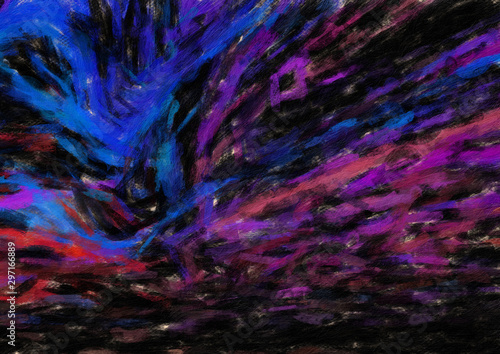 Colorful oil painting abstract art texture with brush strokes. Vintage Style ...