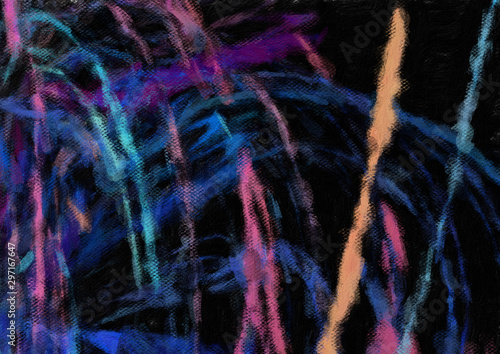 Colorful oil painting abstract art texture with brush strokes. Vintage Style ...