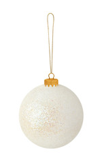 White Christmas bauble