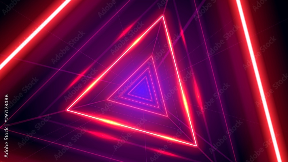 Futuristic abstract colorful vector background with Glowing electric bright neon lines . Abstract Modern Vector Layout - obrazy, fototapety, plakaty 